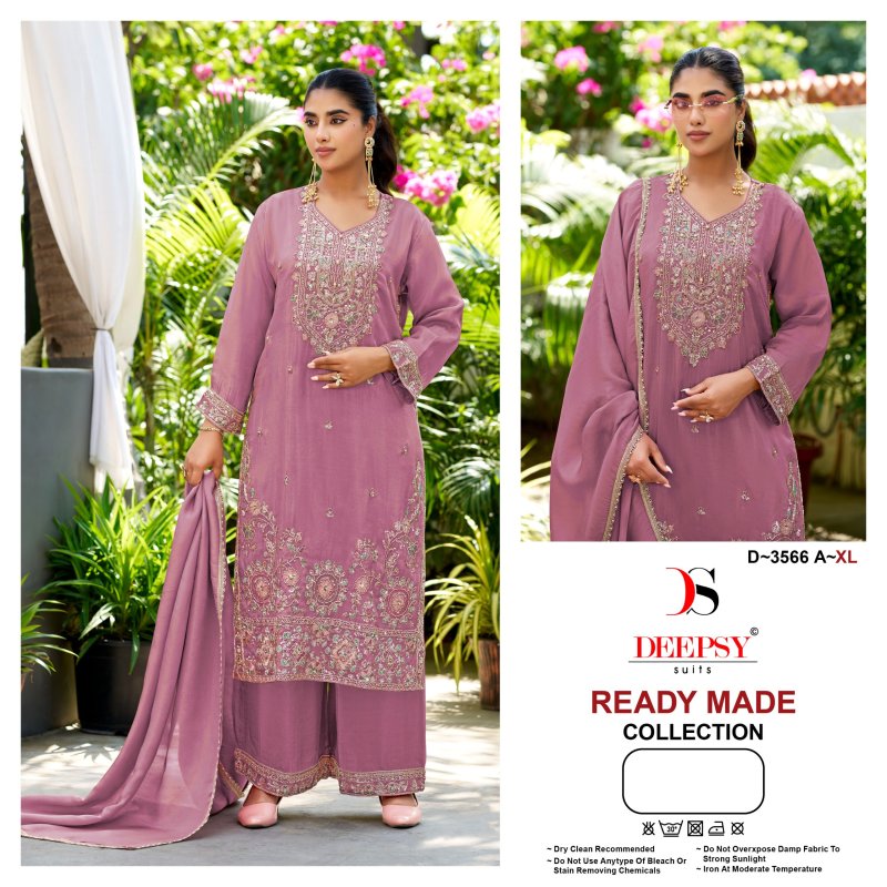 D 3566 A To D By Deepsy Viscose Tissue Silk Pakistani Readymade Suits 